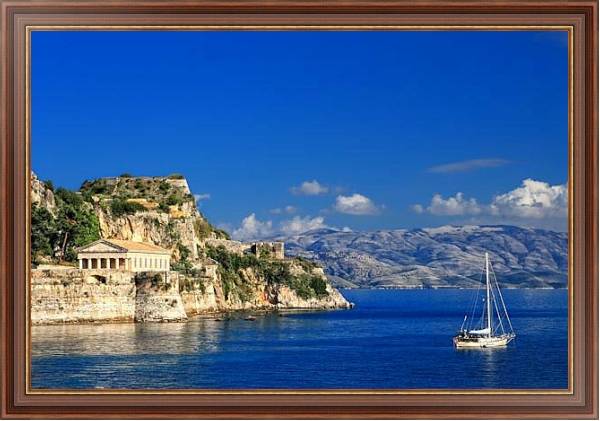 Постер Остров Корфу. Греция с типом исполнения На холсте в раме в багетной раме 35-M719P-83