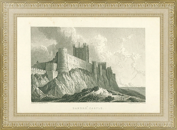 Постер Bambro Castle 1 с типом исполнения Акварель в раме в багетной раме 484.M48.725