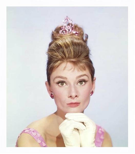 Постер Hepburn, Audrey (Breakfast At Tiffany's) с типом исполнения На холсте в раме в багетной раме 221-03