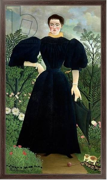 Постер Portrait of a Woman, c.1895-97 с типом исполнения На холсте в раме в багетной раме 221-02