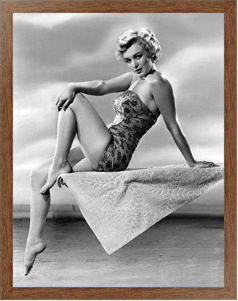 Постер Monroe, Marilyn 84 с типом исполнения На холсте в раме в багетной раме 1727.4310