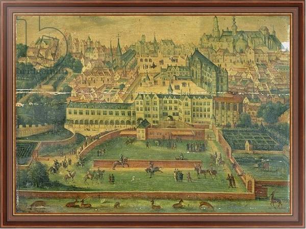 Постер A View of the Royal Palace, Brussels с типом исполнения На холсте в раме в багетной раме 35-M719P-83