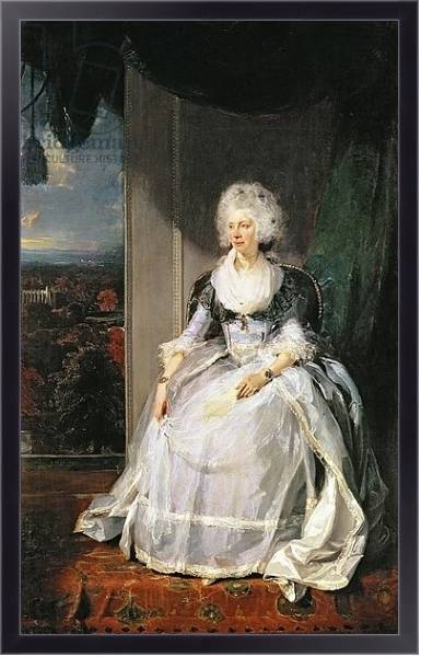 Постер Queen Charlotte, 1789-90, wife of George III с типом исполнения На холсте в раме в багетной раме 221-01
