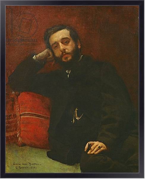Постер Portrait of Adrien Barthe, 1866 с типом исполнения На холсте в раме в багетной раме 221-01
