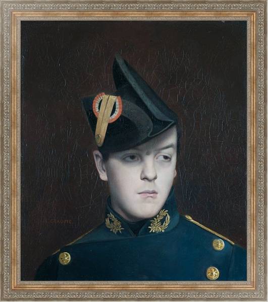 Постер Портрет Армана Жерома с типом исполнения На холсте в раме в багетной раме 484.M48.310