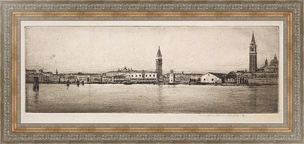 Постер St. Mark’s Basin, Venice с типом исполнения На холсте в раме в багетной раме 484.M48.310