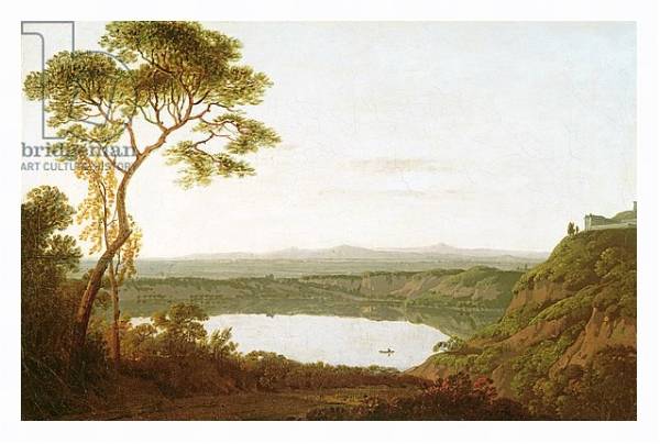 Постер Lake Albano, c.1790-92 с типом исполнения На холсте в раме в багетной раме 221-03