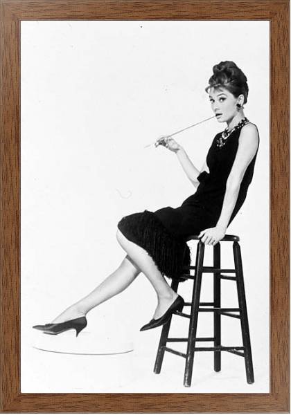 Постер Хепберн Одри 125 с типом исполнения На холсте в раме в багетной раме 1727.4310