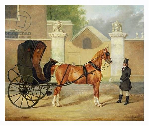 Постер Gentlemen's Carriages: A Cabriolet, c.1820-30 с типом исполнения На холсте в раме в багетной раме 221-03