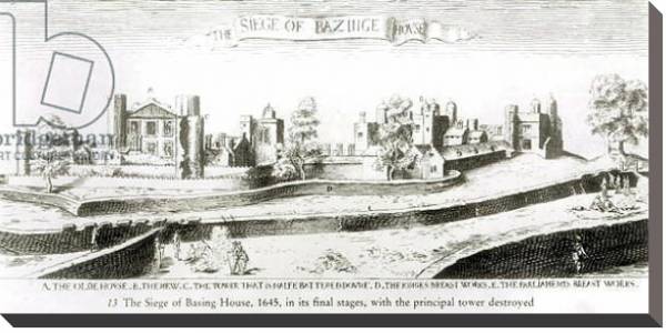 Постер The Siege of Basing House, 1645 с типом исполнения На холсте без рамы
