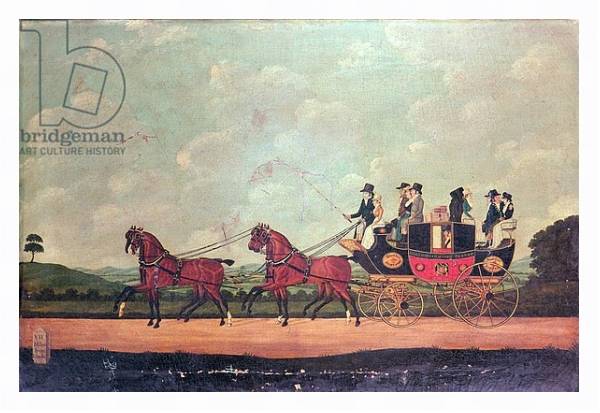 Постер The Dartford, Crayford and Bexley Stagecoach с типом исполнения На холсте в раме в багетной раме 221-03