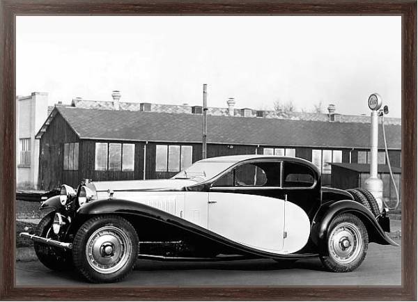 Постер Bugatti Type 50 Coupe Profilee '1931–33 с типом исполнения На холсте в раме в багетной раме 221-02