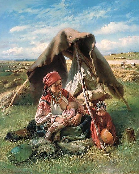 Постер Жница. 1871 с типом исполнения На холсте без рамы