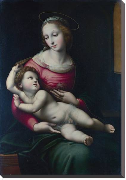 Постер Мадонна с ребенком с типом исполнения На холсте без рамы