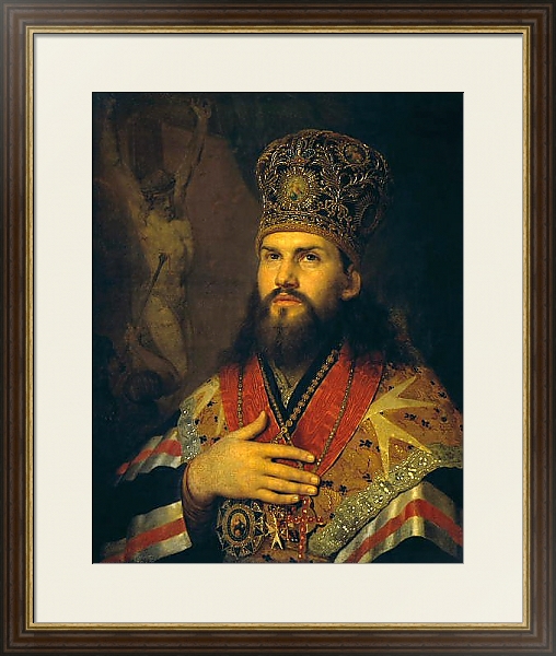 Постер Портрет Михаила Десницкого. с типом исполнения Под стеклом в багетной раме 1.023.036