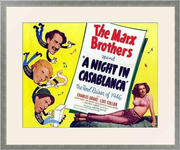 Постер Poster - A Night In Casablanca с типом исполнения Под стеклом в багетной раме 1727.2510