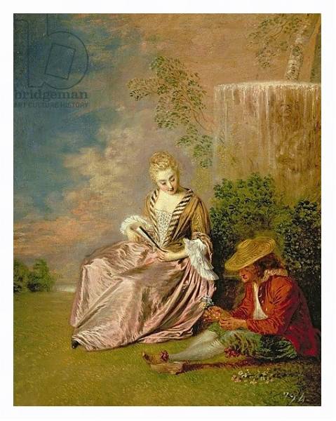 Постер The Shy Lover, 1718 с типом исполнения На холсте в раме в багетной раме 221-03