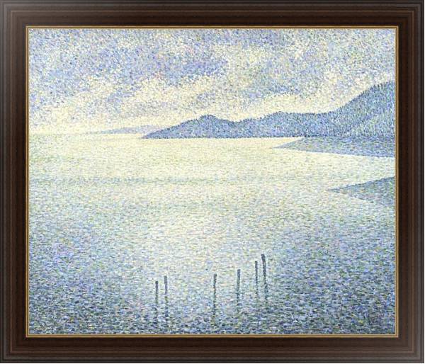 Постер Прибрежный пейзаж с типом исполнения На холсте в раме в багетной раме 1.023.151