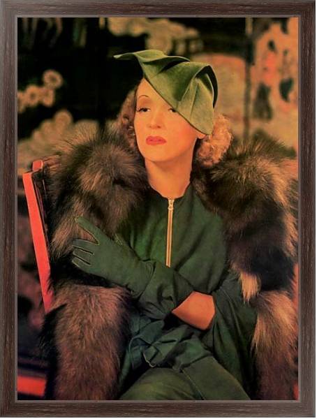 Постер Dietrich, Marlene 8 с типом исполнения На холсте в раме в багетной раме 221-02
