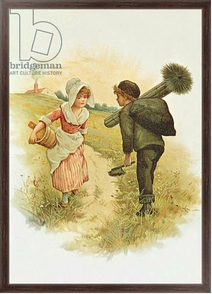 Постер Sunbeams, 1890 с типом исполнения На холсте в раме в багетной раме 221-02