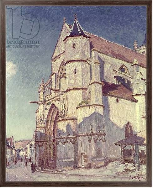 Постер The Church at Moret, 1894 с типом исполнения На холсте в раме в багетной раме 221-02