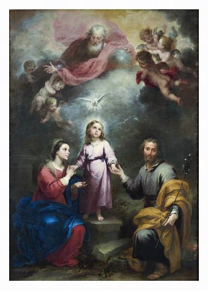 Постер Небесные и земные Троицы с типом исполнения На холсте в раме в багетной раме 221-03