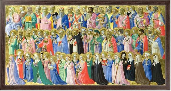 Постер Предвестники Христа со Святыми и Мучениками с типом исполнения На холсте в раме в багетной раме 221-02