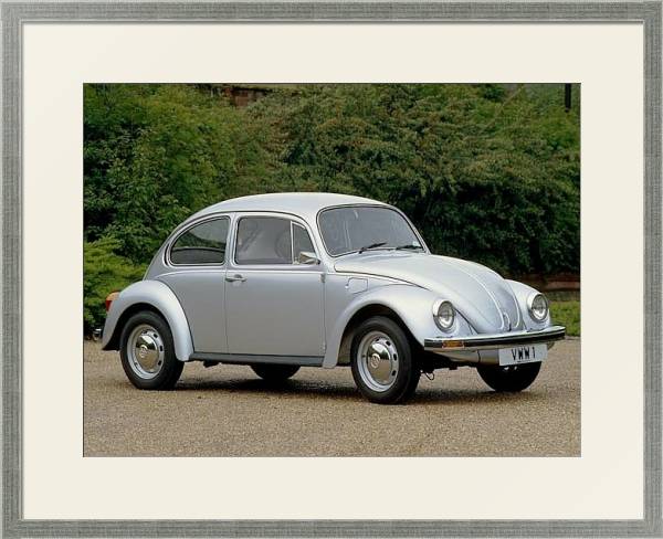 Постер Volkswagen Beetle '1973 с типом исполнения Под стеклом в багетной раме 1727.2510