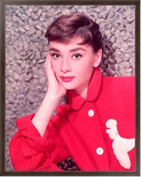 Постер Hepburn, Audrey 30 с типом исполнения На холсте в раме в багетной раме 221-02