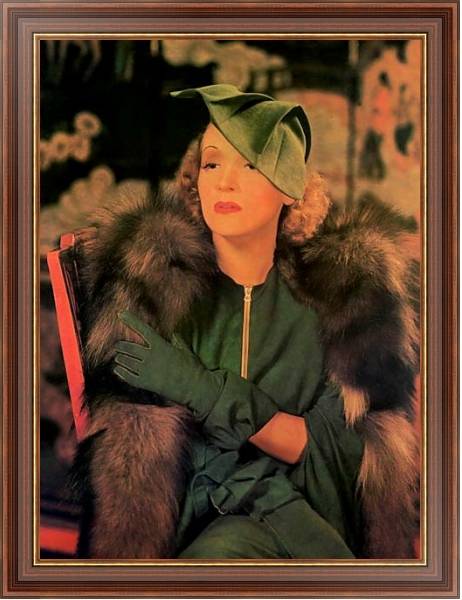 Постер Dietrich, Marlene 8 с типом исполнения На холсте в раме в багетной раме 35-M719P-83