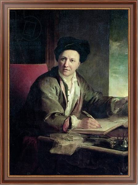 Постер Portrait of Bernard le Bovier de Fontenelle с типом исполнения На холсте в раме в багетной раме 35-M719P-83