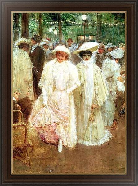Постер The Gardens of Paris, or The Beauties of the Night, 1905 2 с типом исполнения На холсте в раме в багетной раме 1.023.151