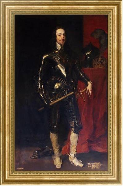Постер Портрет короля Карла I с типом исполнения На холсте в раме в багетной раме NA033.1.051
