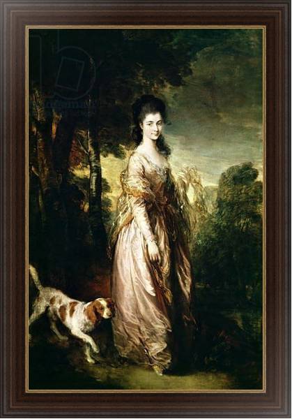 Постер Portrait of Mrs. Lowndes-Stone c.1775 с типом исполнения На холсте в раме в багетной раме 1.023.151