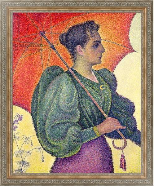 Постер Woman with a Parasol, 1893 с типом исполнения На холсте в раме в багетной раме 484.M48.310