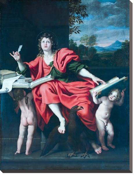 Постер Святой Джон Евангелист с типом исполнения На холсте без рамы