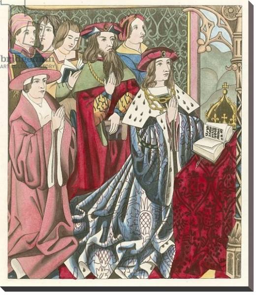 Постер Henry VI and his Court с типом исполнения На холсте без рамы