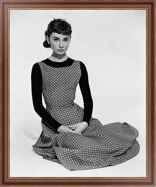 Постер Hepburn, Audrey (Sabrina) 3 с типом исполнения На холсте в раме в багетной раме 35-M719P-83