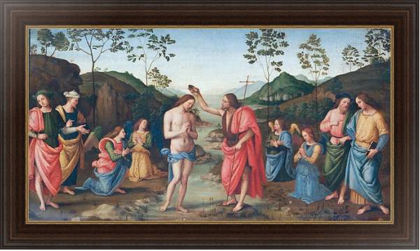Постер Крещение Христа 3 с типом исполнения На холсте в раме в багетной раме 1.023.151