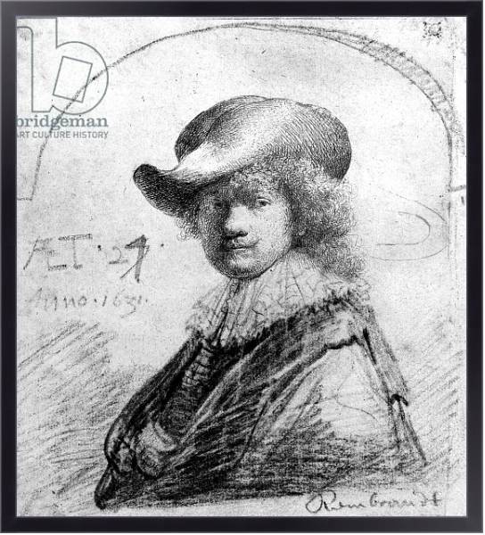 Постер Self Portrait, c.1633 с типом исполнения На холсте в раме в багетной раме 221-01