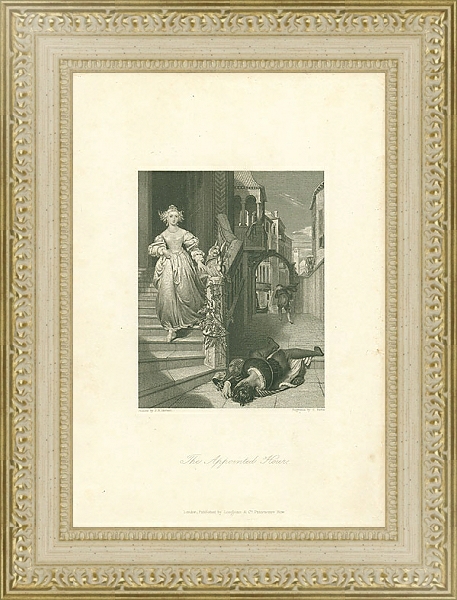 Постер The Appointed Hour 1 с типом исполнения Акварель в раме в багетной раме 484.M48.725