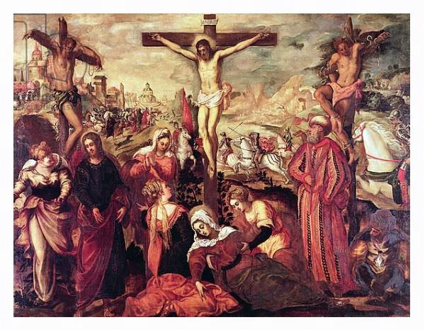 Постер Crucifixion 2 с типом исполнения На холсте в раме в багетной раме 221-03