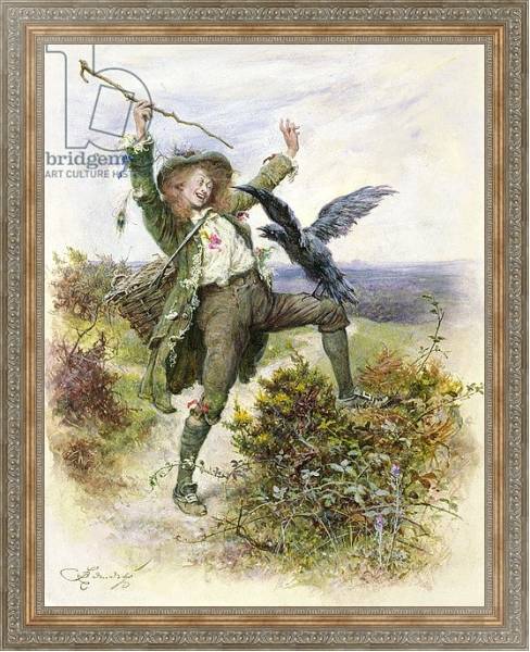 Постер Barnaby Rudge and the Raven Grip с типом исполнения На холсте в раме в багетной раме 484.M48.310