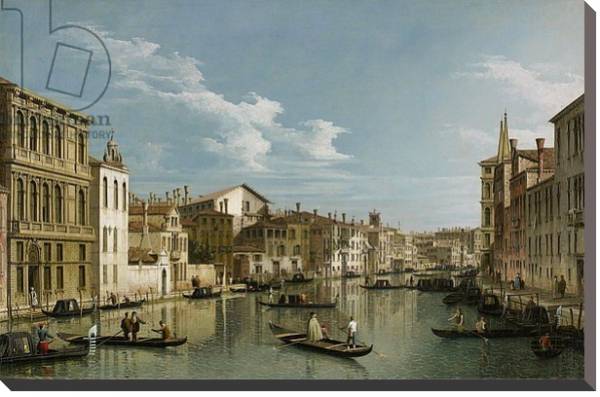 Постер Grand Canal from Palazzo Flangini to Palazzo Bembo, c.1740 с типом исполнения На холсте без рамы