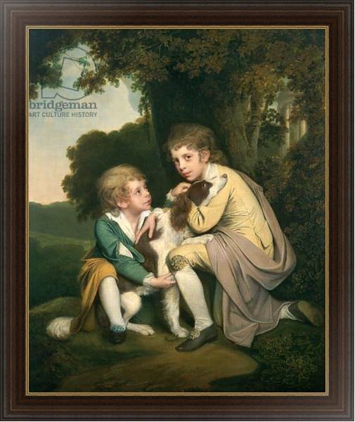 Постер Thomas and Joseph Pickford as Children, c.1777-9 с типом исполнения На холсте в раме в багетной раме 1.023.151