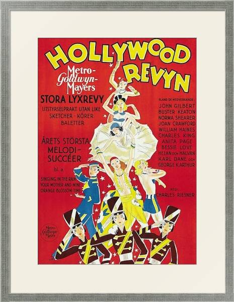 Постер Poster - Hollywood Revue Of 1929, The с типом исполнения Под стеклом в багетной раме 1727.2510