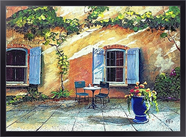 Постер Shuttered Windows, Provence, France, 1999 с типом исполнения На холсте в раме в багетной раме 221-01