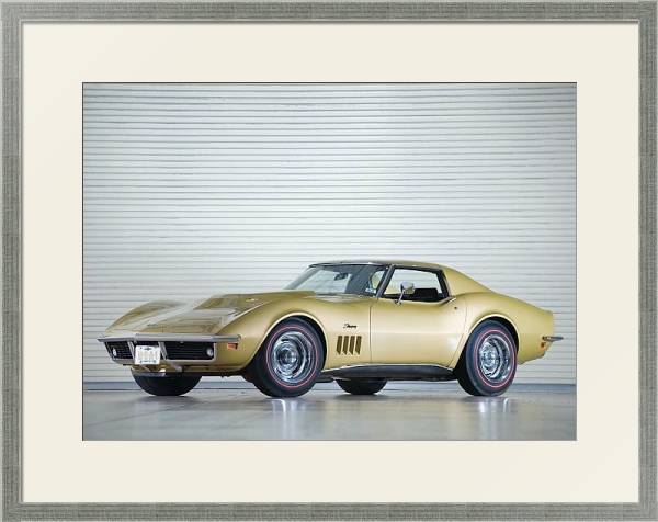 Постер Corvette Stingray L88 427 ''Automatically Yours'' Coupe (C3) '1969 с типом исполнения Под стеклом в багетной раме 1727.2510