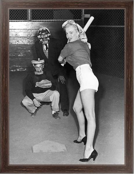 Постер Monroe, Marilyn 90 с типом исполнения На холсте в раме в багетной раме 221-02