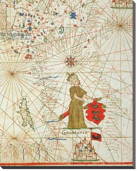 Постер The Turkish Empire, from a nautical atlas, 1646 с типом исполнения На холсте без рамы